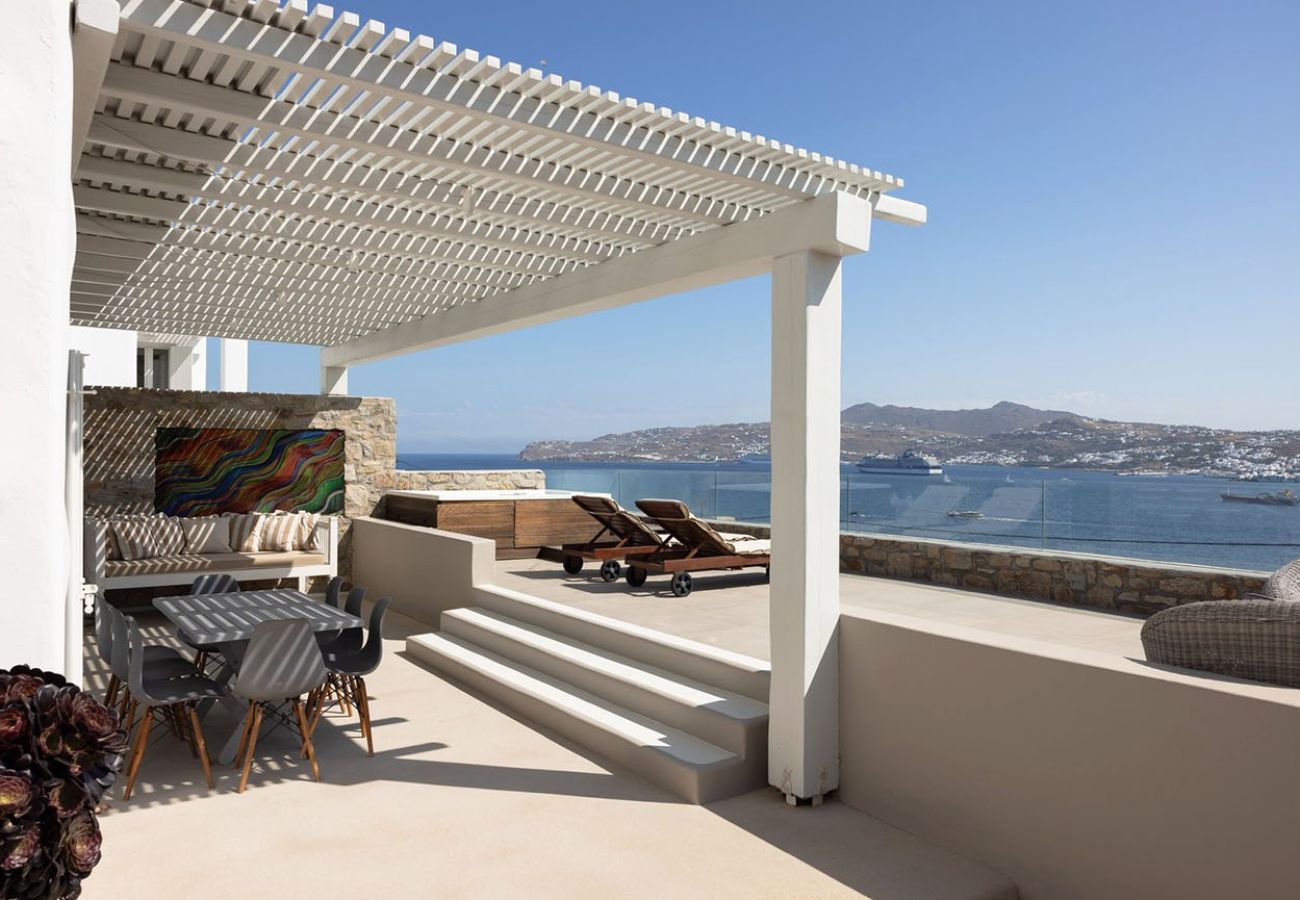 Apartment in Mykonos - Luxury Mykonian 2A Maisonette with Jacuzzi and Sea